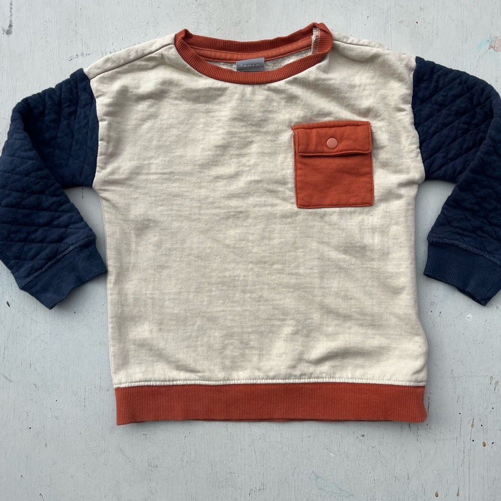 Kid's Tahara Shirt Multicolor Solid 4T Pocket Preppy Sweatshirt Modern Hip‎ City